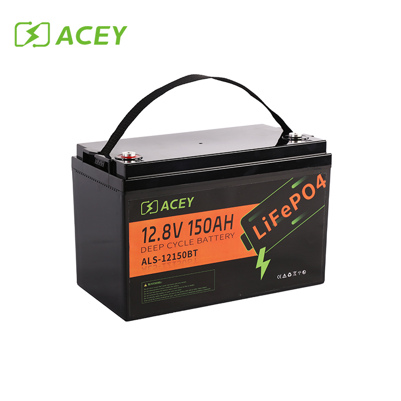 Acey New Energy 12 8V 150Ah LiFePO4 Deep Cycle Battery Bluetooth