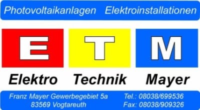 ETM - Elektrotechnik Mayer