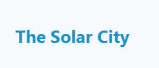 The Solar City
