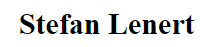 Stefan Lenert