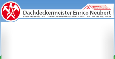 Dachdecker Enrico Neubert
