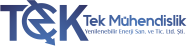 TEK Mühendi̇sli̇k Yeni̇lenebi̇li̇r Enerji̇