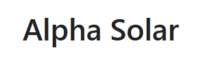 Alpha Solar