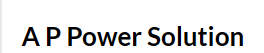A P Power Solution