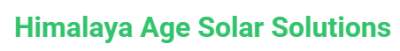Himalaya Age Solar Solutions