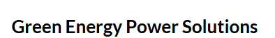Green Energy Power Solutions