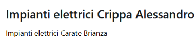 Impianti Elettrici Crippa Alessandro