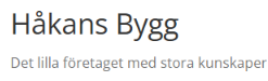 Håkans Bygg i Harplinge AB