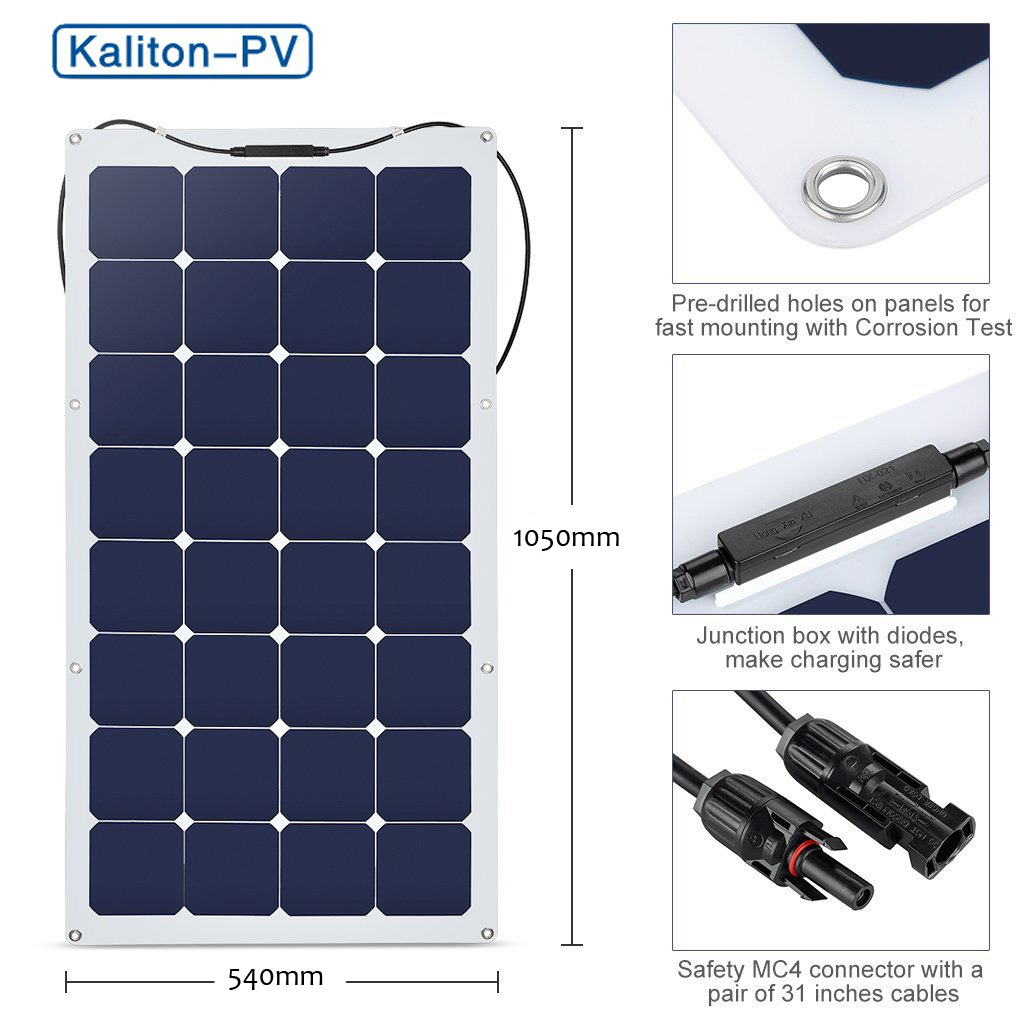 Kaliton | KLT-FL-100W | Solar Panel Datasheet | ENF Panel Directory