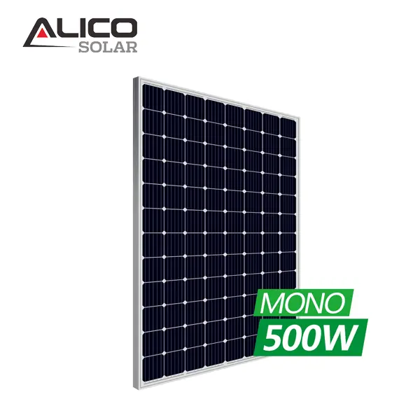 Jingjiang Alicosolar New Energy, AS-M660 450-500W, Pagina de Datos de Paneles  Solares