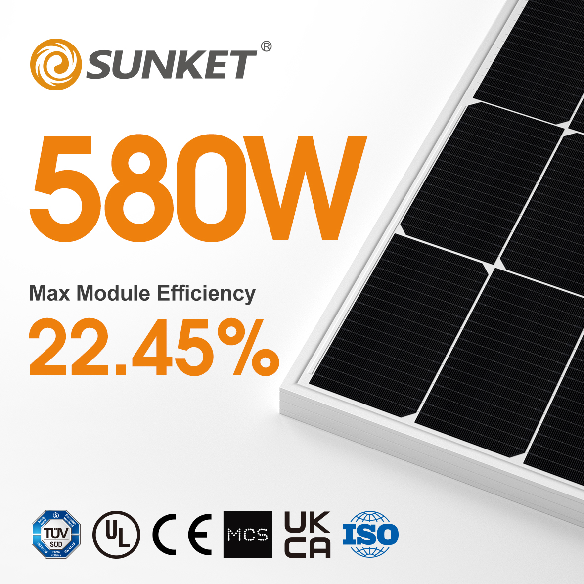 Sunket New Energy | SKT545~580M10-144S1 | Solar Panel Datasheet