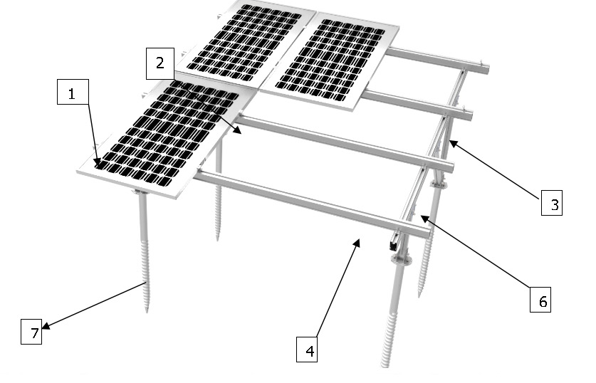 Grengy Photovoltaic | Vertical double-column | Solar Mounting System ...
