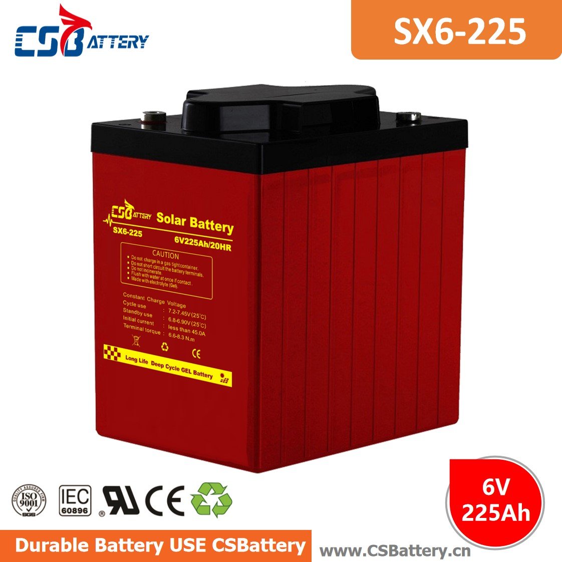 CSBattery | 6V 8V Solar Battery | Solar Storage System Datasheet | ENF ...