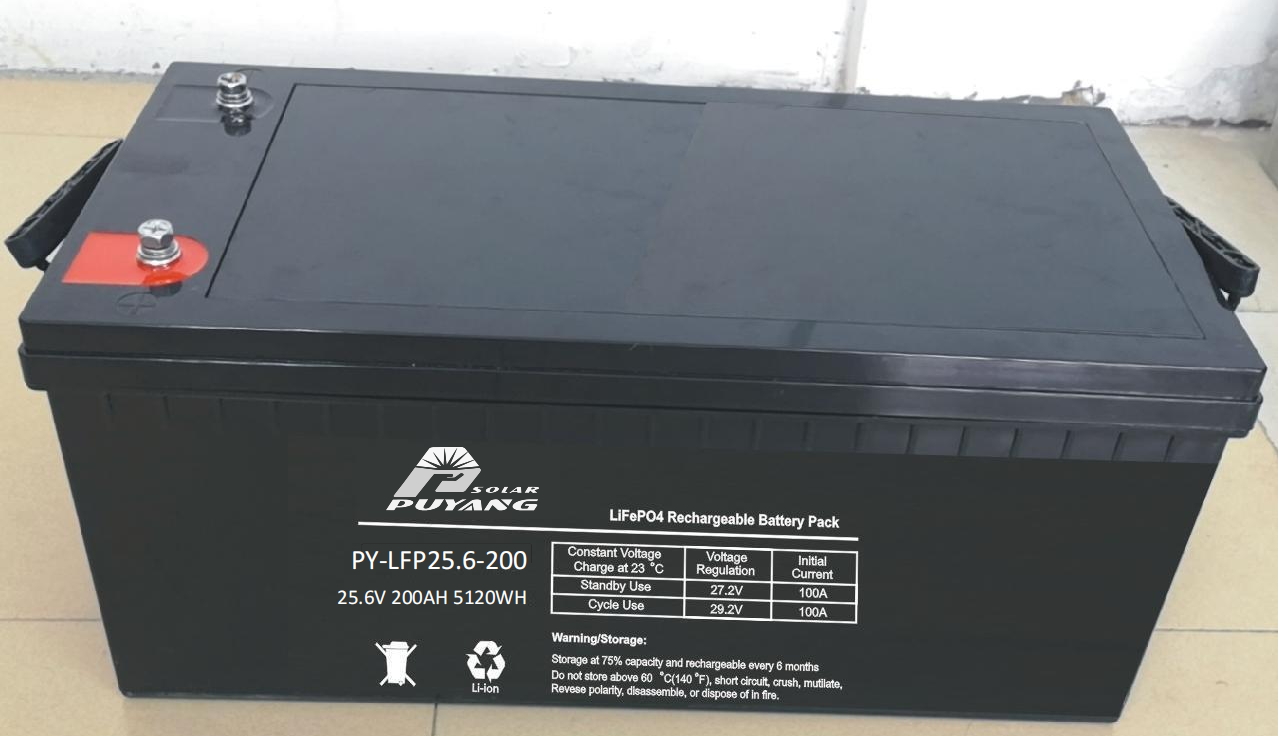 Puyang Solar, 24V 200AH LiFePO4 Battery