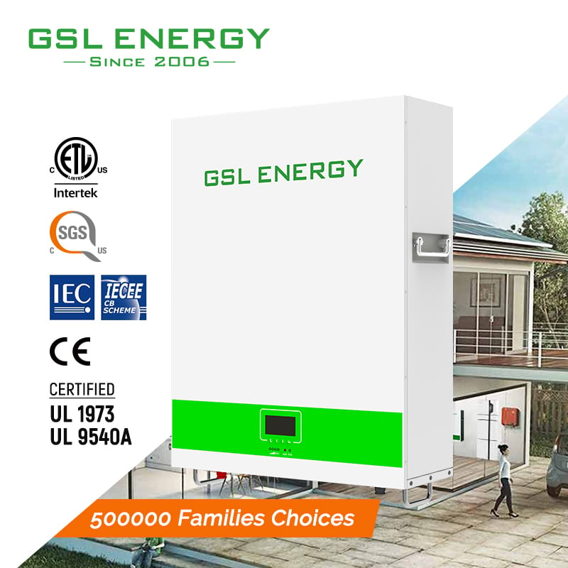 GSL-ENERGY_51.2V 100AH 5.12Kwh Power Storage Wall (CB IEC62619 CE-EMC REPT)