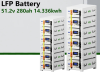 WS-280 51.2V 280Ah 14.336kwh Stackable Lithium Battery
