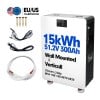 Wall Mounted 51.2v 300Ah