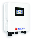 solwalle 3.6Kw 5kw 6Kw Eco Hybrid inverter,2MPPT,Battery 48Vdc. 230Vac,IP65 Within Wifi&CT, Touch LCD,9pcs parallel