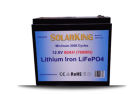 12.8V 60AH Solarking Lithium Iron Battery Plastic Case CB-60-12-30