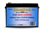 12.8V 200AH Solarking Lithium Iron Battery Plastic Case CB-200-12-100