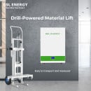 GSL Energy Battery Installation Lift Cart – 200kg Foldable Aluminum Trolley for ESS Delive