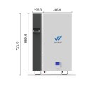 Wanhos 48V 200Ah Wall Mounted Lithium Battery