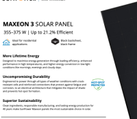Maxeon 3 DC Black, 355-375 W (40-Year Warranty)