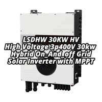 3p High Voltage 3 Phase 30kw Hybrid Solar Inverter with 3 MPPT