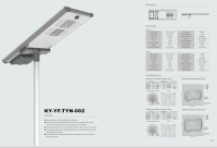 All in one Solar Street Lights Lithium Ion/LiFePo4