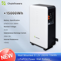 Power Wall 280Ah 15kWh LiFePO4 Battery (Solar Home Power Storage)