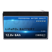 12.8V 6Ah LiFePO4 Battery