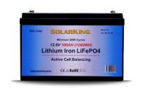 12.8V 100AH Solarking Lithium Iron Battery Plastic Case CB-100-12-100