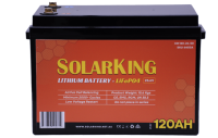 25.6V 120AH SolarKing Lithium Iron Plastic Case CB-120-24-50