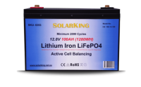 12.8V 100AH Solarking Lithium Iron Battery Metal Case CB-100-12-100