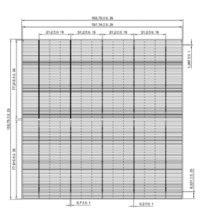 Mono-158.75-5BB PERC full square