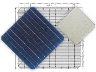MS-9BB166 Mono Perc Solar Cell ‏(half cut)