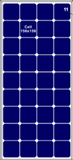 155-170W Solar Photovoltaic Panel