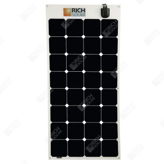 RICH SOLAR 100 Watt 12 Volt Flexible Monocrytalline Solar Panel Powered By SUNPOWER