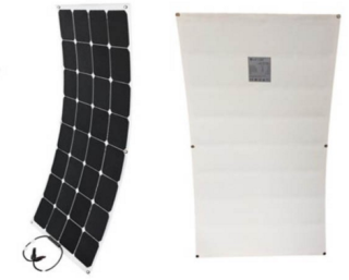 1050*550*3mm 110W high efficiency sunpower semiflexible solar panel
