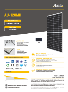 EU Stock Solar Panel AU380-30V-MH