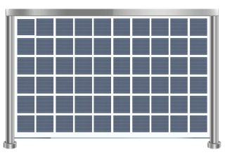 Solar Railing Semi-Opaque 320W
