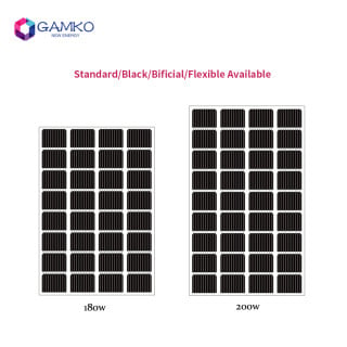 GKA182M 150-200W Black/Bifacial/Flexible