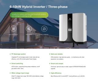 UFO Three-Phase 6-10kw Hybrid Inverter