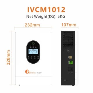 Off-grid High-freguency Solar inverter IVEM SeriesAC-120V