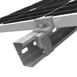 Huge Energy C-Profile Zn-Al-Mg Coated Steel Solar Mounting