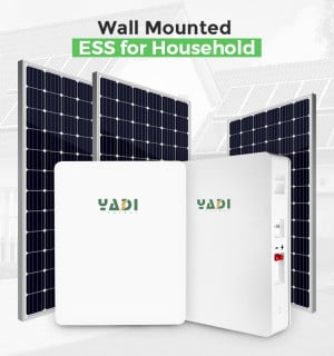 Wall Mounted 51.2V 100/200ah 5.12Kwh LiFePO4 Energy Storage Battery for Household