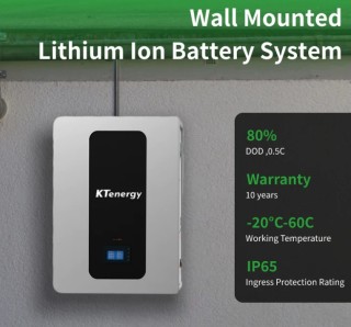 51.2V 100Ah 5Kw Wall Mounted Lifepo4 Powerwall Home Energy Storage