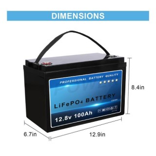 12.8V 100Ah LiFePO4 Battery