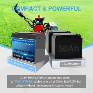 12.8V 50Ah LiFePO4 Battery
