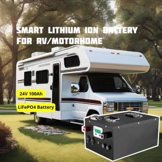 RV lithium ion LiFePO4 battery 24V 100Ah LiFePO4